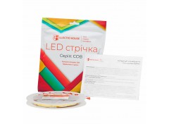 LED лента 10Вт 12В  COB 320 диодов, холодный белый 6500К, серия COB, гарантия 3 года