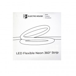 LED лента Neon 360 Ø24 мм 5 м, 30Вт 24В SMD2835, 360 диодов, нейтральный белый 4000К, серия Neon, гарантия 3 года
