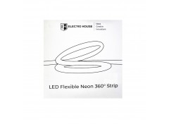 LED лента Neon 360 Ø24 мм 5 м, 30Вт 24В SMD2835, 360 диодов, теплый белый 3000K, серия Neon, гарантия 3 года