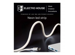 LED неоновая лента 10Вт 5В 6х12 мм SMD2835 96 диодов нейтральный белый 4000К, серия Neon 5V, гарантия 3 года