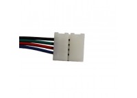 Connector  10mm clamp-wire 4pin (RGB)