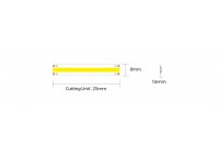 LED стрічка COLORS COB-24V-IP65 NANO 8W 627Lm 3000K 5м (DF6-24V-8mm-IP65NA-WW)