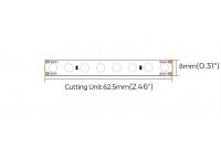 LED стрічка COLORS Chip-24V-IP20 9.6W 750Lm 3000K 5м (PD128-24V-8mm-WW)