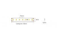 LED стрічка COLORS 140-2216-24V-IP20 6,6W 685Lm 3000K 5м (D6140-24V-8mm-WW)