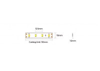 LED стрічка COLORS 80-2835-48V-IP20 5.8W 625Lm 3000K 5м (D880-48V-10mm-WW)