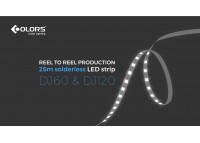 LED стрічка COLORS 120-2835-12V-IP33 8.8W 960Lm 3000K 5м (DJ120-12V-8mm-WW)