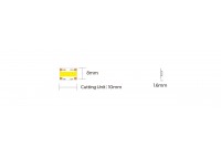 LED стрічка COLORS COB-12V-IP20 8W 780Lm 4000K 2,5м (DF8-12V-8mm-NW)