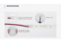 LED стрічка COLORS 120-2835-24V-IP20 9.6W 900Lm 2700K 5м (DJ120-24V-8mm-SW)