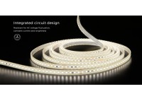 LED стрічка COLORS 104-2835-220V-IP65 10.6W 990Lm 2850K 50м (H8104-230V-12mm-WW)