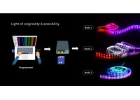 LED стрічка COLORS 60-5050-12V-IP20 8.4W SMART RGB-SPI 5м (DS560RGB-12V-10mm)