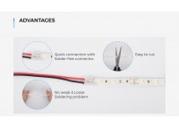 LED стрічка COLORS 120-2835-12V-IP33 8.8W 960Lm 3000K 5м (DJ120-12V-8mm-WW)