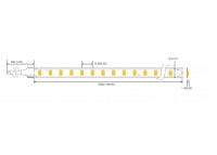 LED стрічка RISHANG 120-2835-12V-IP33 8,6W 745Lm 3000K 50м (RD08C0TA-B-WW_50)