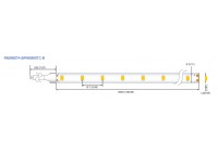 LED стрічка RISHANG 60-2835-24V-IP20 5,5W 504Lm 4000K 5м (RN0860TC-B-NW)