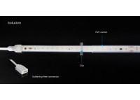 LED стрічка COLORS 104-2835-220V-IP65 10.6W 990Lm 2850K 50м (H8104-230V-12mm-WW)