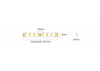 LED стрічка COLORS 128-2835-24V-IP33 8.7W 1342Lm 3000K 5м (D8128-24V-8mm)